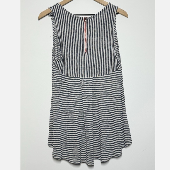 W5 striped tunic length tank top lightweight knit material boho flowy XL - Picture 2 of 9